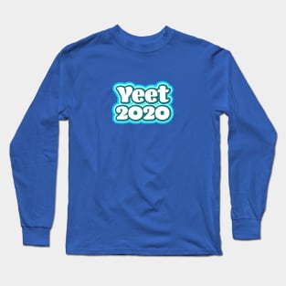 Yeet 2020 - Retro Blue Long Sleeve T-Shirt